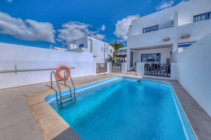 Chalet voor 4 personen, met tuin en balkon op Lanzarote