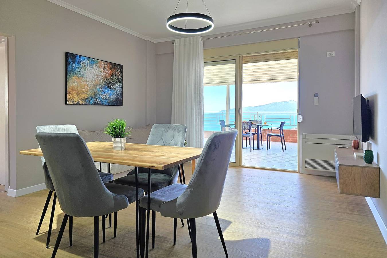 Penthaus für 4 Personen mit Meerblick in Sarandë, Vlorë