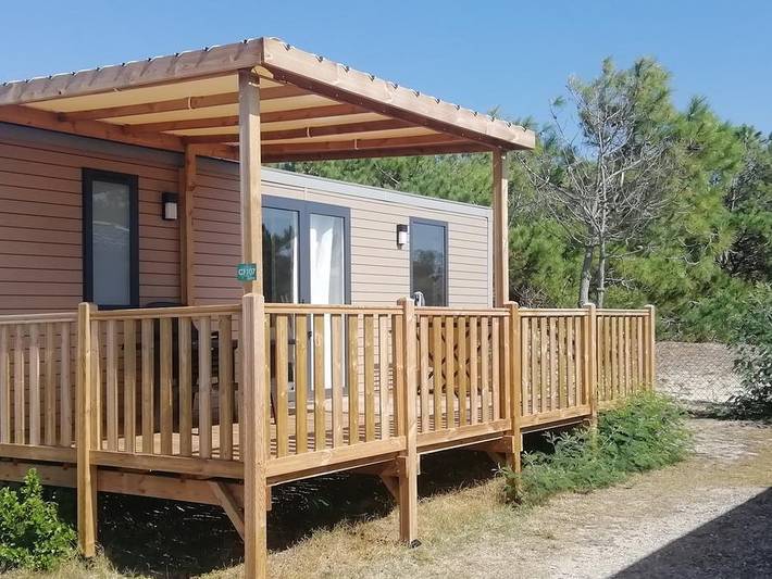 Camping Soleil D'or - Mobilheim 4 personen - Mobilheim Premium Mercredi 2 Schlafzimmer in Vendays-Montalivet, Lesparre-Médoc und Umgebung