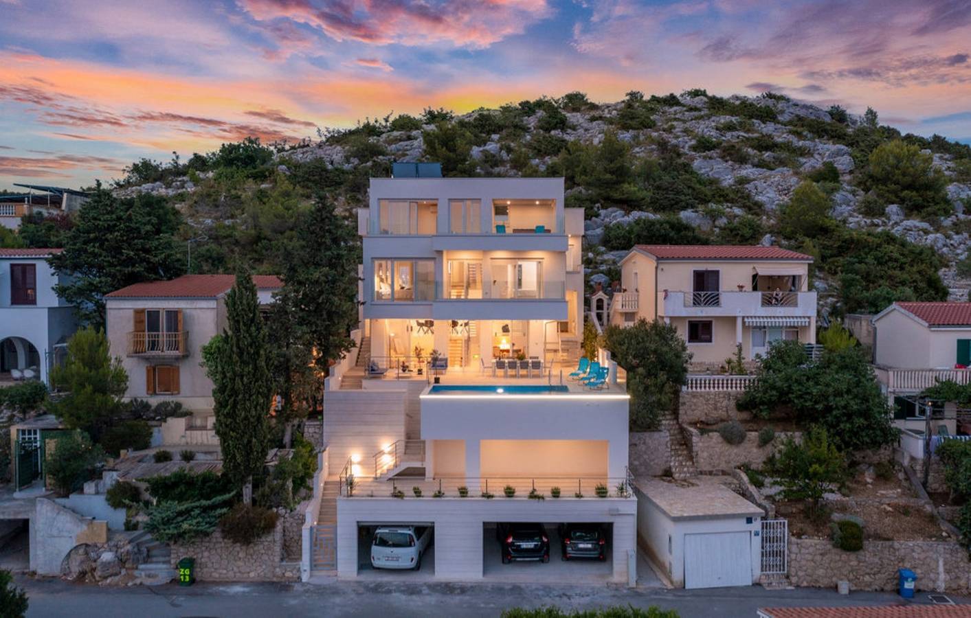 Luxury villa Fleur with pool in Drage, Zadar