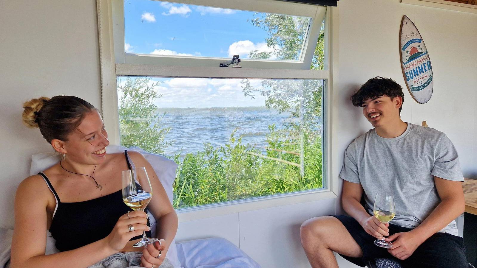 Marina Parcs — Tiny Wagons Jachthafen Muiderzand Almere (Nr 1-6) in Holländische Küste