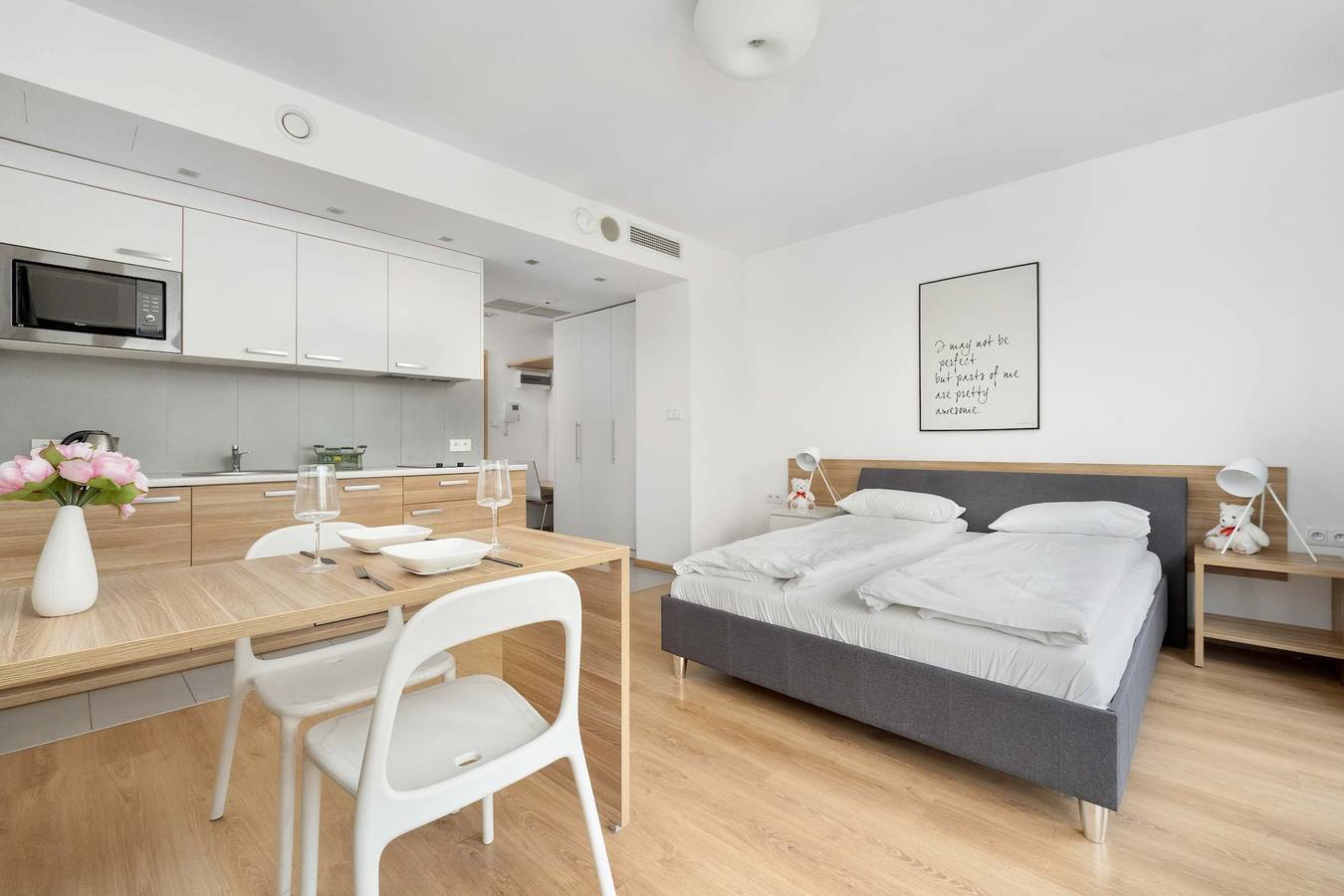 Entire studio, Krawiecka 1 Wrocław | Air Conditioned Studio in Center with Parking in Wrocław, Lower Silesia