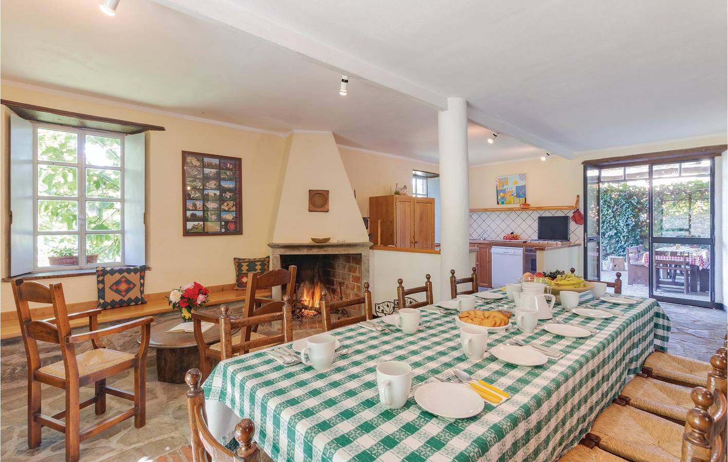 Vakantiehuis voor 12 personen met terras in Albareto, Apennijnen van Parma