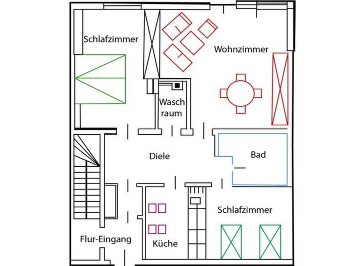 Ferienwohnung für 4 Personen, mit Terrasse und Garten in Wulfen (Fehmarn) - 2