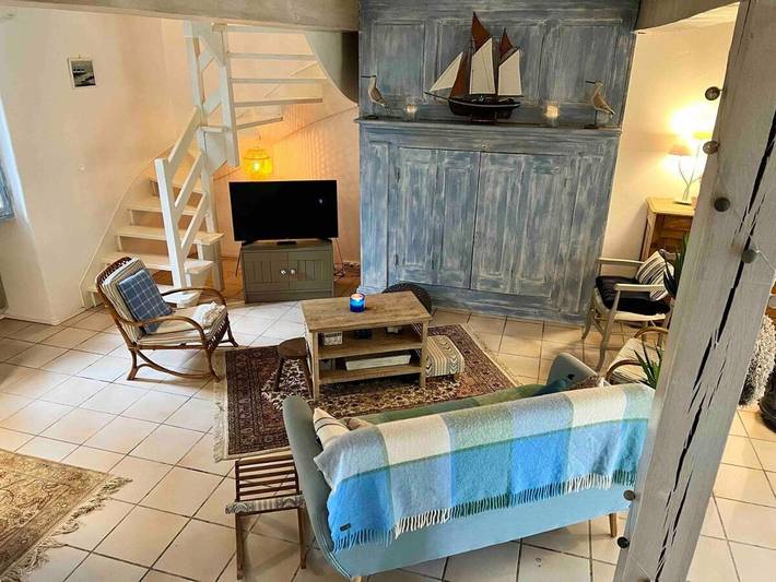 Location de vacances pour 7 personnes, avec Terrasse ainsi que Jardin et Vue dans Plage Kercambre