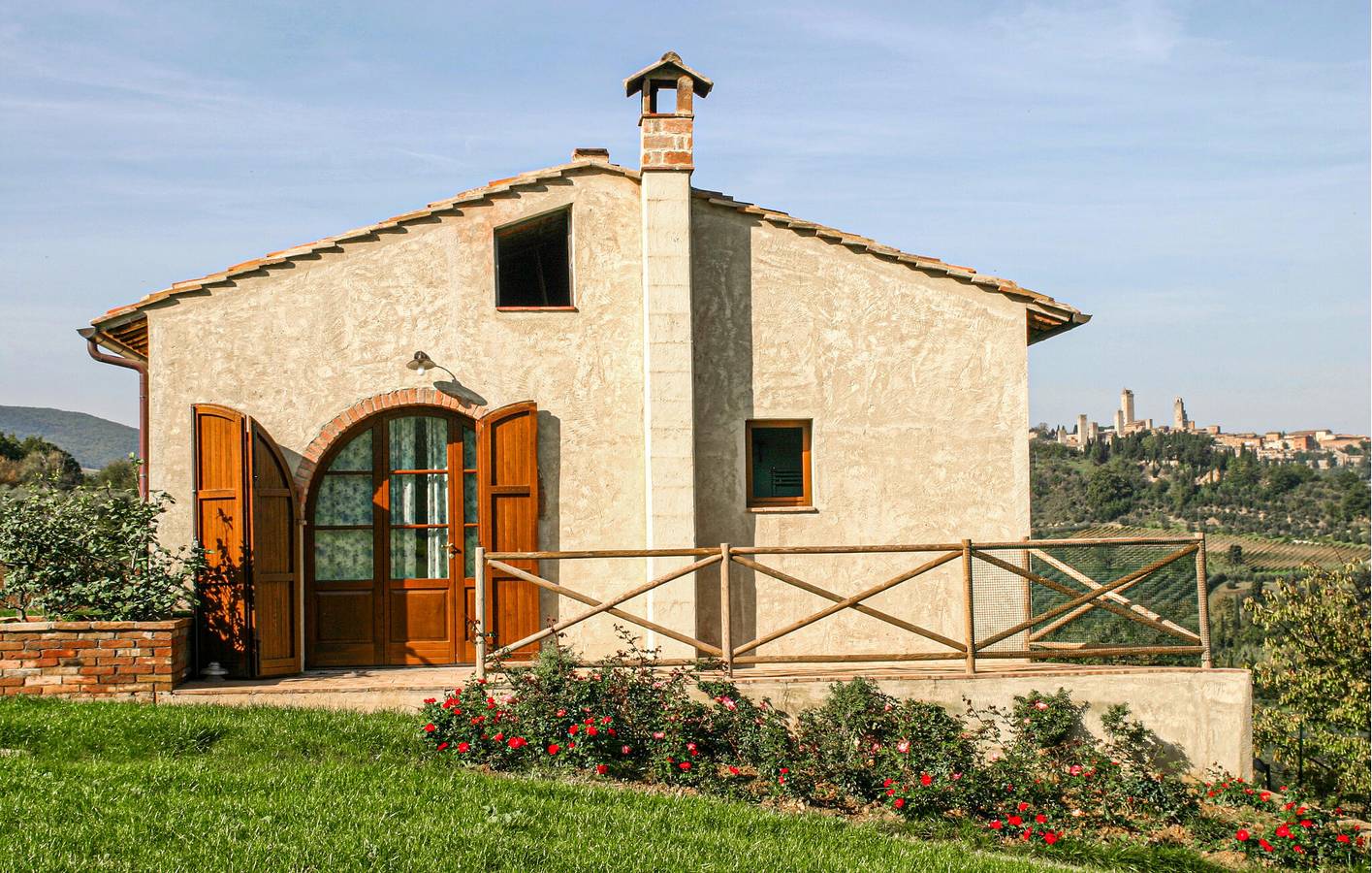 Luxuriöse Wohnung mit Pool und Garten, WiFi, Parkplatz - Montauto 2km in San Gimignano, Siena Provinz