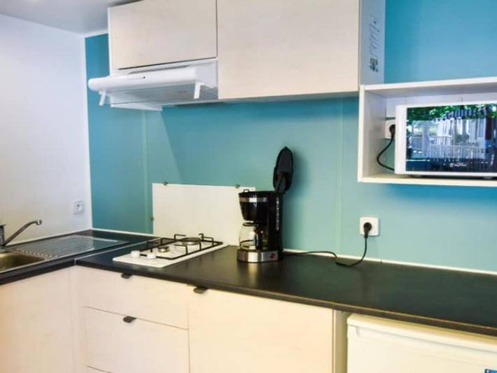 Camping La Forêt Lahitte - Mobilheim 2 personen - 3 Kleeblätter 1 Schlafzimmer 1 Badezimmer in Parentis-en-Born, Côte d’Argent