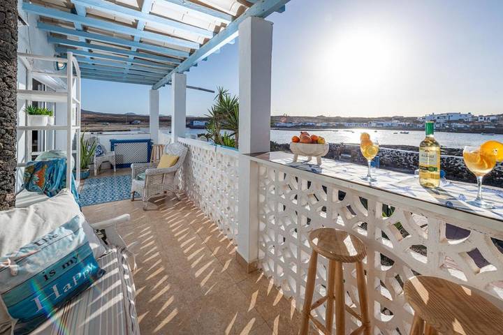 Ferienhaus für 4 Personen, mit Ausblick und Terrasse sowie Garten