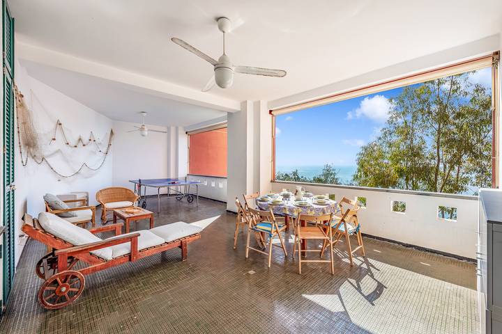 Ferienwohnung für 6 Personen, mit Meerblick und Kinderpool in Framura