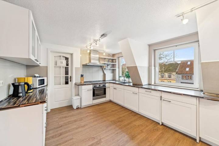 Ferienwohnung für 7 Personen, mit Balkon und Terrasse sowie Ausblick in Glückstadt