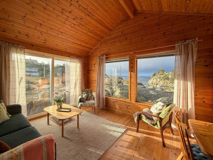 Ferienhaus für 6 Personen, mit Garten und Terrasse, mit Haustier am Fjord (Norwegen)