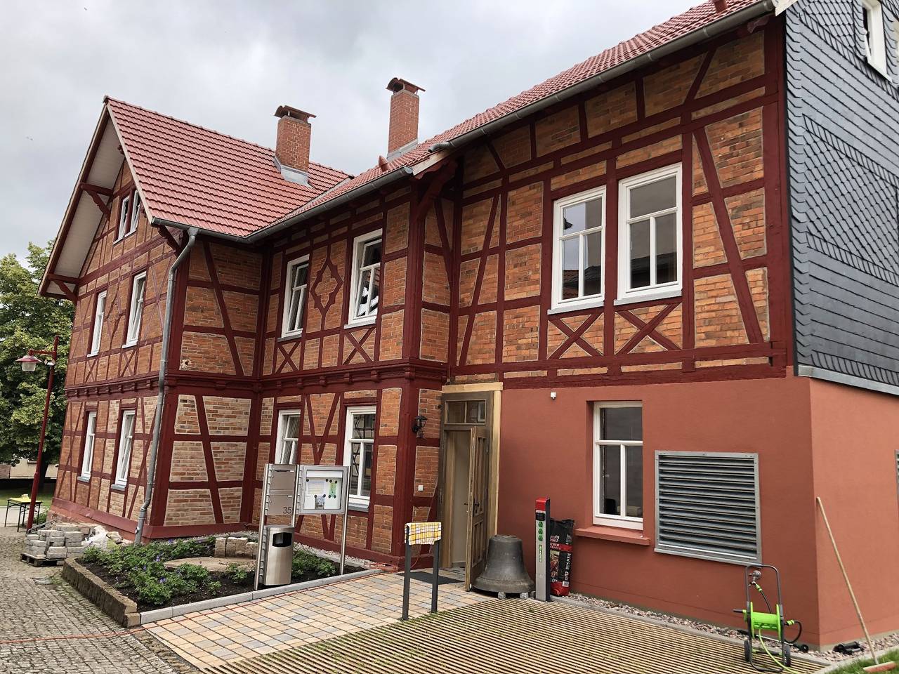 Ganze Ferienwohnung, Altes Pfarrhaus Neustädt - Zweibettzimmer mit Etagenbett in Gerstungen, Werratal