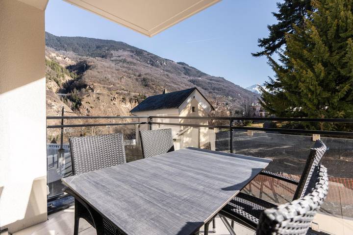 Villa France — 2-Zimmer-Wohnung | 2/3 Personen | 5 Min. von der Gondel entfernt | Res.Méri-Bellecombe in Brides-les-Bains, Vanoise-Massiv