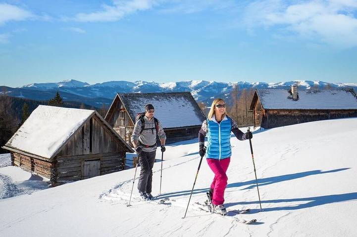 Hütte für 6 Personen, mit Balkon und Garten in Weißpriach