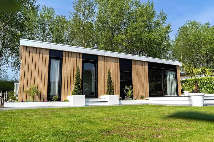 Chalet für 5 Personen, mit Terrasse und Garten an der Niederländische Nordsee