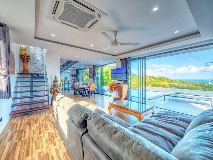 Villa für 4 Personen, mit Pool und Terrasse sowie Ausblick auf Koh Samui