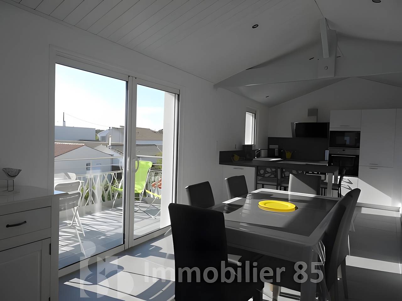 La maison du marché - Varanda in La Tranche-sur-Mer, Vendeia