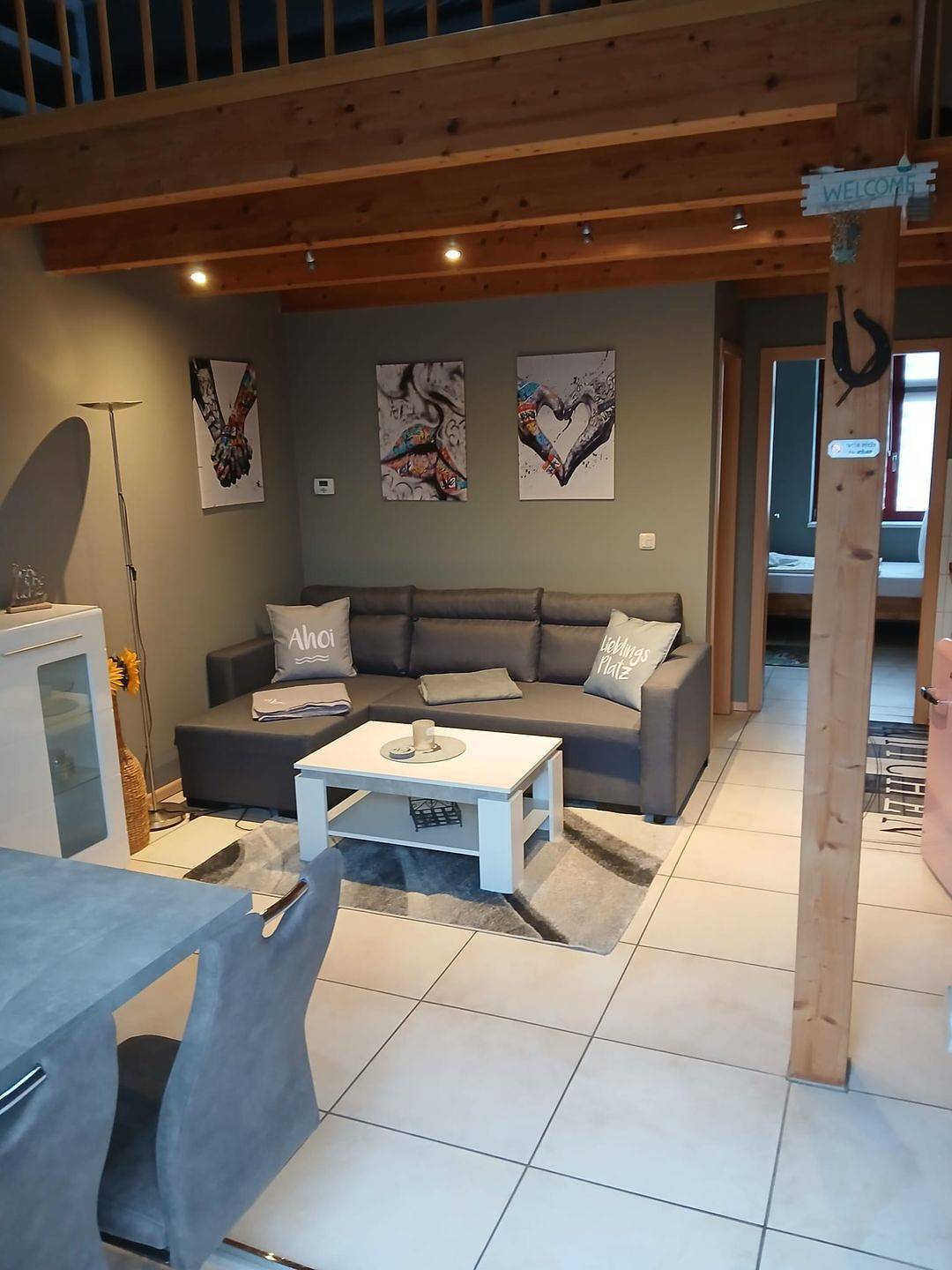 Ganze Wohnung, Komfortable Ferienwohnung „Ahoi“ mit Balkon nahe Malchower See und Garten in Malchow, Fleesensee