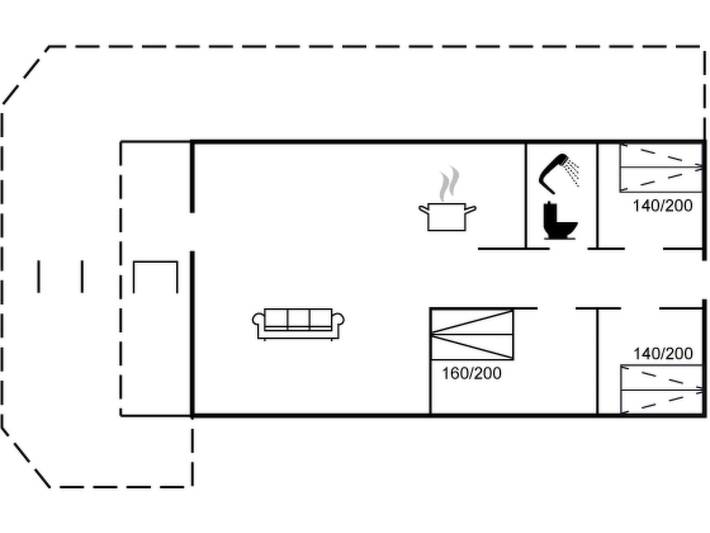 Ferienhaus mit Meerblick für 6 Personen, mit Terrasse auf Læsø - 2