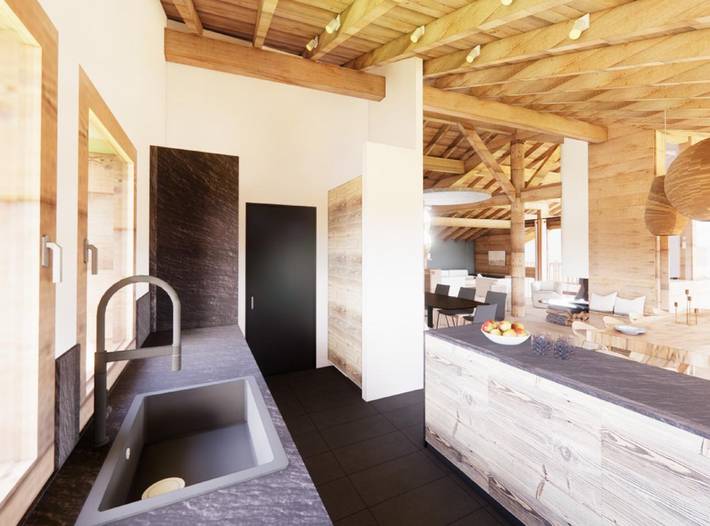 Chalet pour 16 personnes, avec terrasse et sauna dans Vars (station de ski)