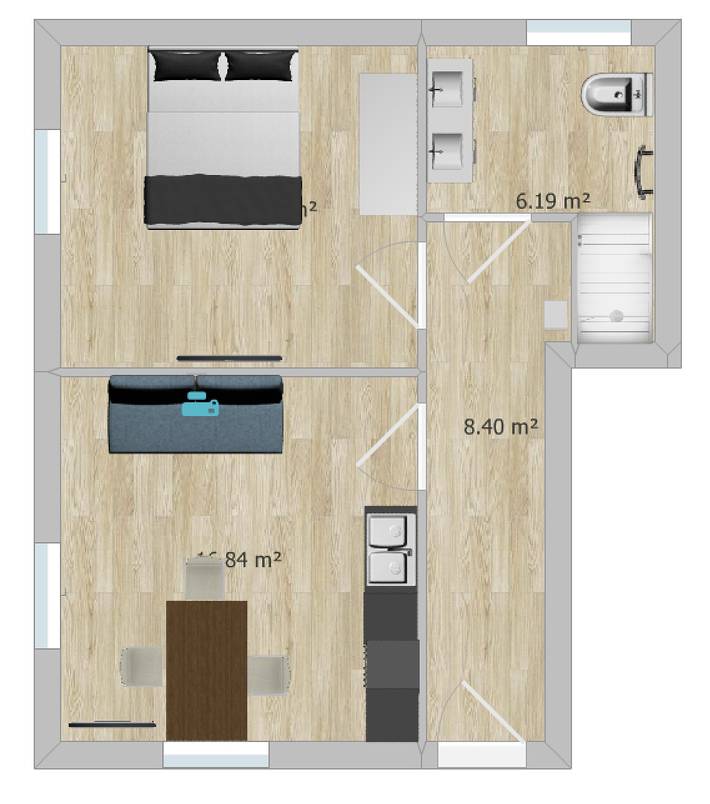 Ganze Ferienwohnung, Ferienwohnung am Bacherl - gemütliche Ferienwohnung 48qm, barrierefrei mit Terrasse in Surberg, Landkreis Traunstein