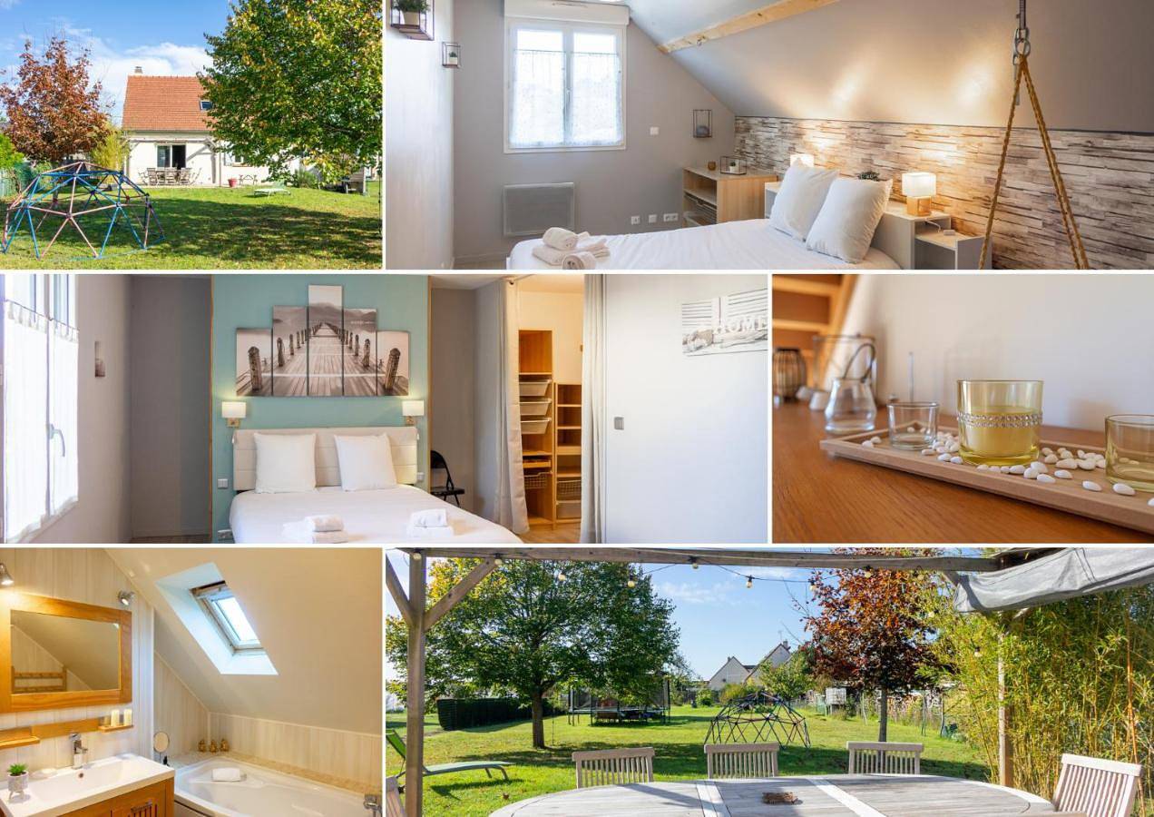 La Sandillonnaise - Maison Classée 3 étoiles climatisée - 5 chambres à seulement 15 minutes d'Orléans et 20 mn de la Ferté St Aubin et de Châteauneuf sur Loire in Sandillon, Sologne