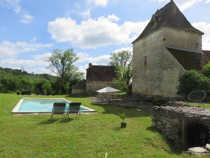 Maison de vacances pour 2 personnes, avec piscine et terrasse, animaux acceptés
