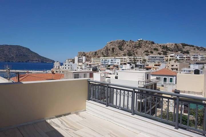 Vakantieappartement voor 2 personen, met uitzicht en terras op Karpathos