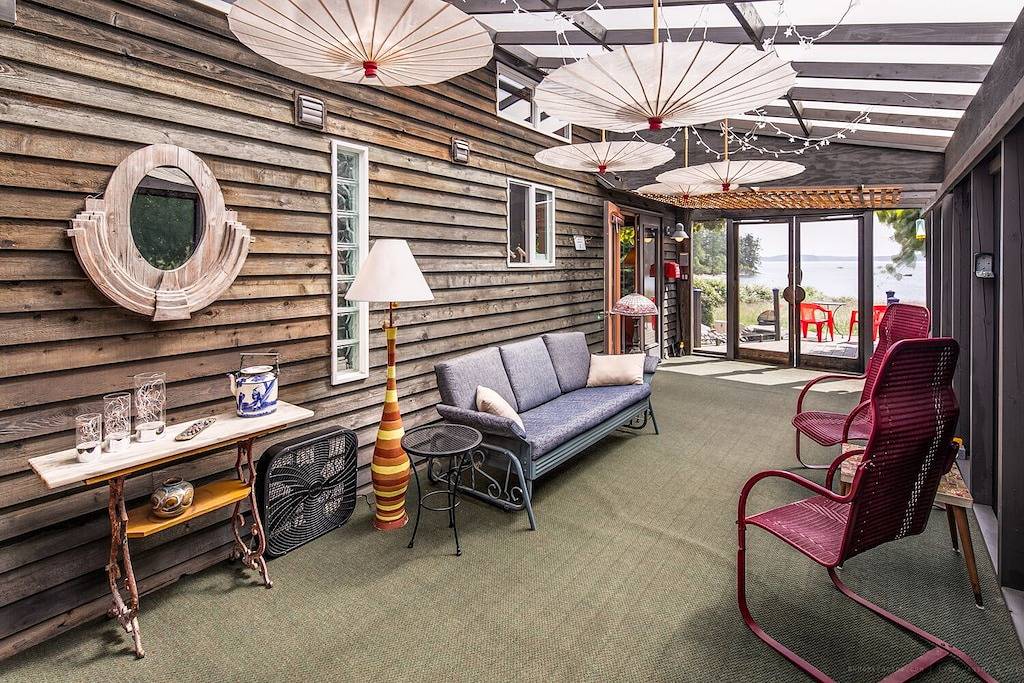 Romantische Hochzeitsreise auf dem Land mit Blick auf das Wasser und Whirlpool. Kleine hundefreundlich! in Olga, Orcas Island