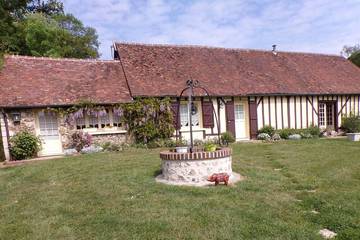 Maison de vacances pour 4 personnes, avec jacuzzi ainsi que piscine et jardin dans Eure-et-Loir