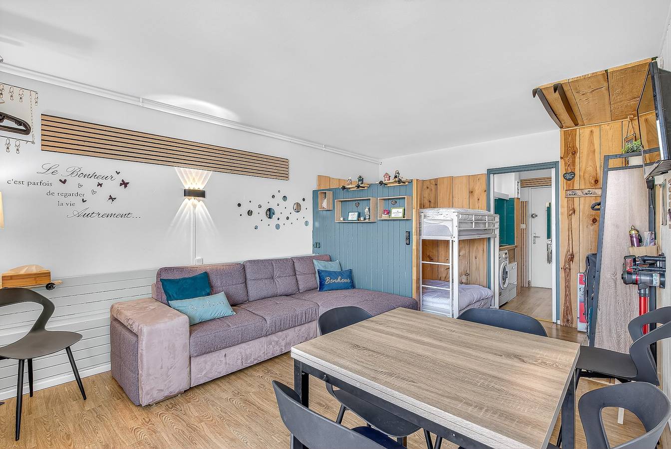 Ganzes Studio, Studio 'Le 28' mit Bergblick, Balkon und Wlan in Saint-Étienne-en-Dévoluy, Le Dévoluy