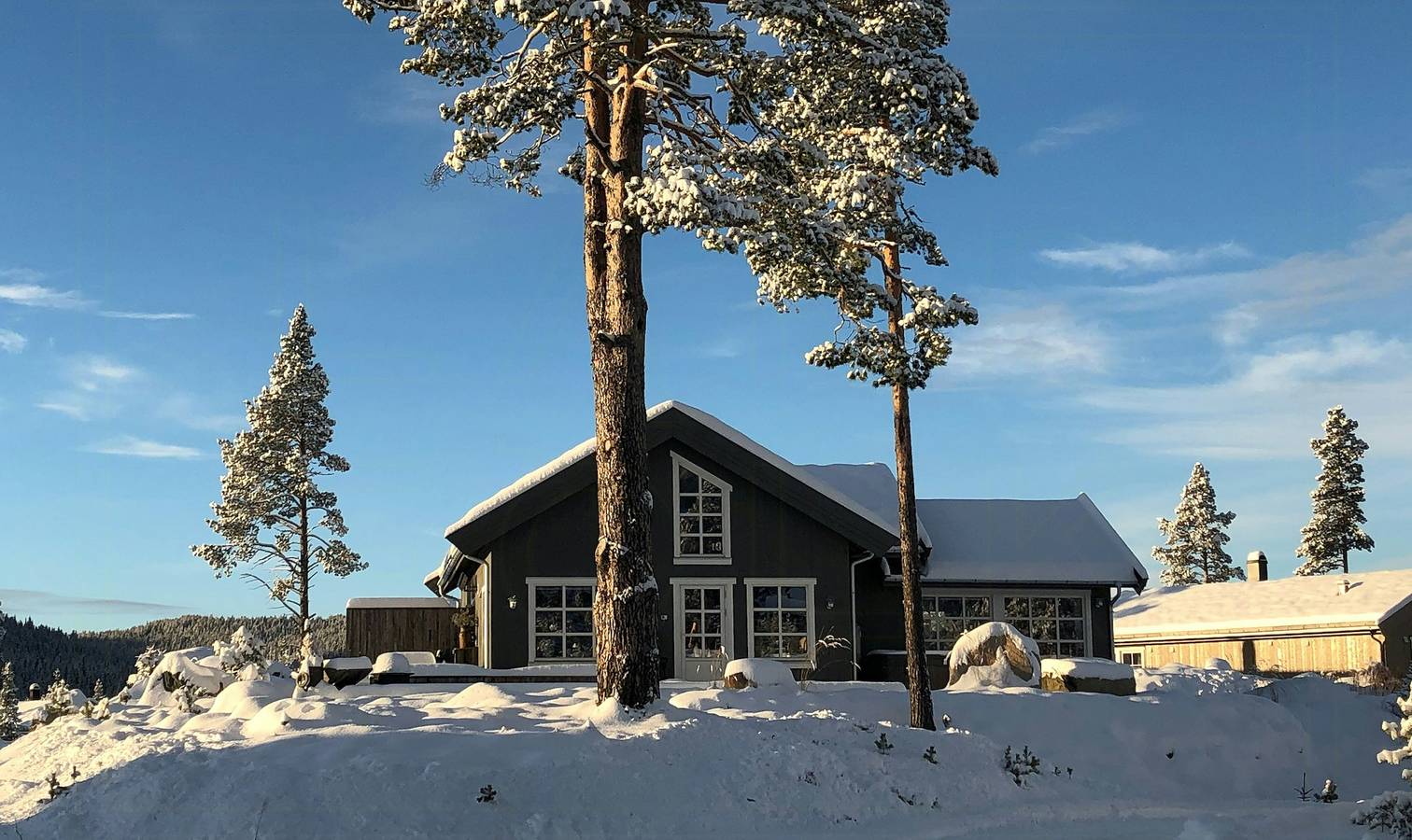 Moderne Berghütte am Golfplatz Nesfjellet in Nesbyen