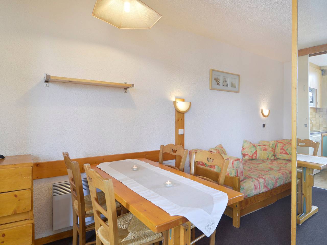 Ganzes Studio, Geteiltes Studio, am Skihang, Balkon, Haustiere erlaubt in La Plagne, La Plagne-Tarentaise