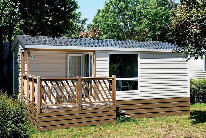 Wohnwagen für 5 Personen, mit Terrasse und Seeblick sowie Garten, kinderfreundlich - 1