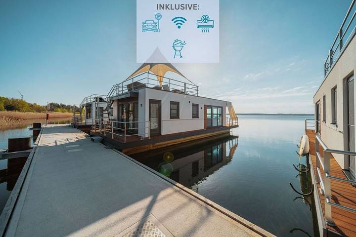 Ferienhaus für 4 Personen, mit Terrasse und Seeblick sowie Ausblick