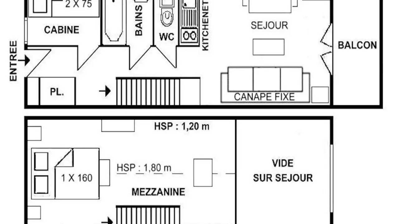 Apartamento vacacional entero, Ferienwohnung für 4 Personen (29 m²) in Hauteluce in Les Saisies, Albertville region