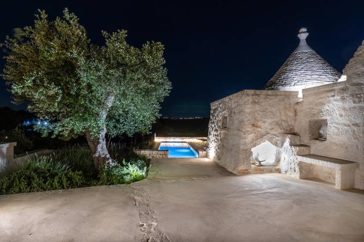Trullo für 9 Personen, mit Ausblick und Terrasse, mit Haustier in Cisternino - 4