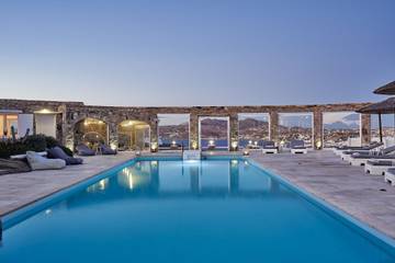 Ferienhaus für 13 Personen, mit Garten und Meerblick auf Mykonos