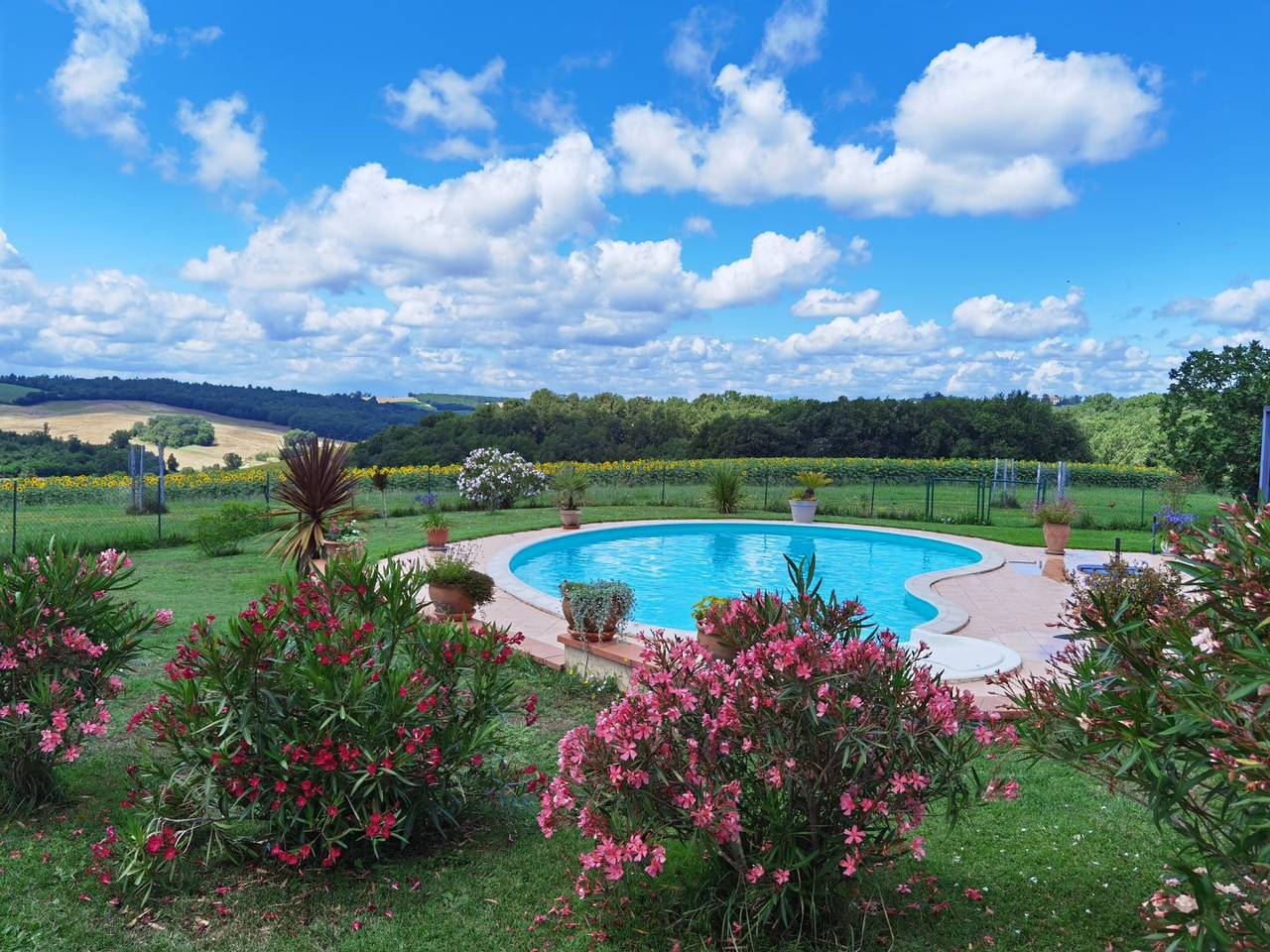 Chambres d'hôtes les Hauts de Grazac - Chambre Rez de Chaussée Jardin in Grazac (Tarn), Région d'Albi