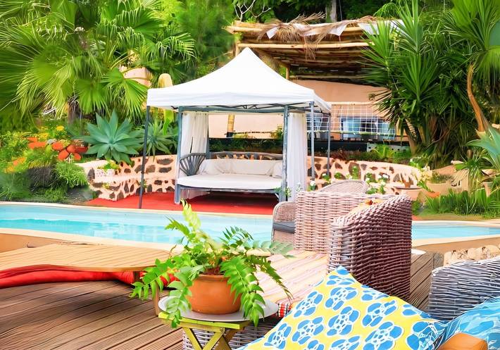 Bungalow lumineux à Saint Leu proche de la mer avec piscine partagée in Saint-Leu, Île de la Réunion