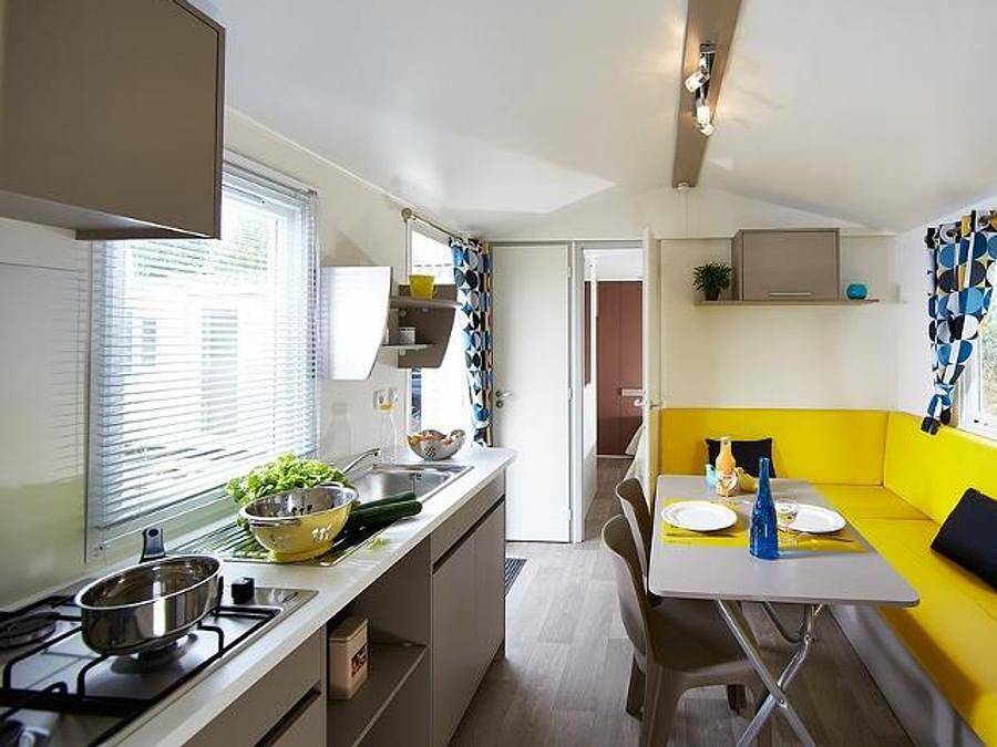 Camping l'Ardéchois - Mobilhome 4 personas - 24.9 m² in Gluiras, Parc naturel régional des Monts d'Ardèche