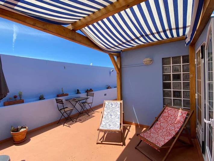 Casa de férias para 7 pessoas, com Jardim em Praia da Areia Branca