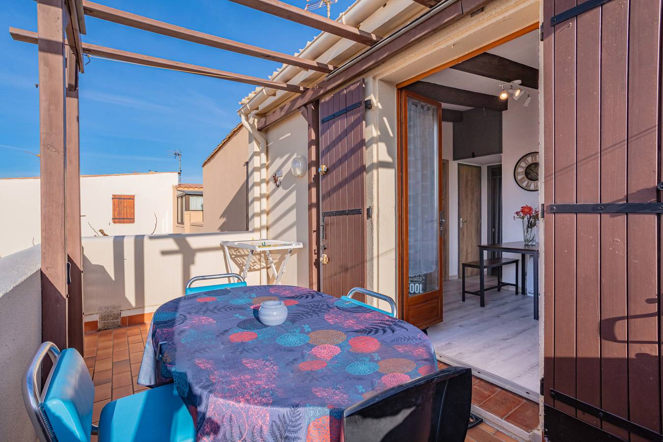 Ganze Wohnung, Ferienwohnung 'Les Sablons' mit Bergblick, privater Terrasse und Klimaanlage in Port Leucate, Leucate