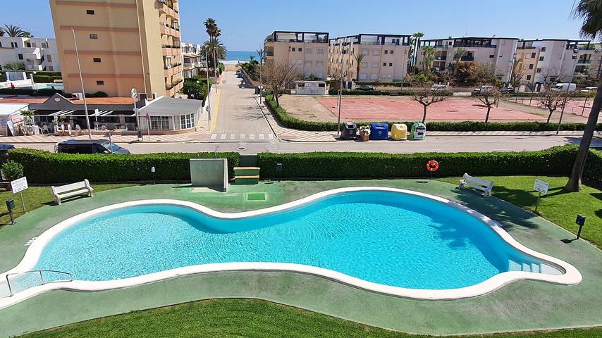 Apartamento para 4 personas, con balcón y jardín, Familias con niños en Playa Xeraco