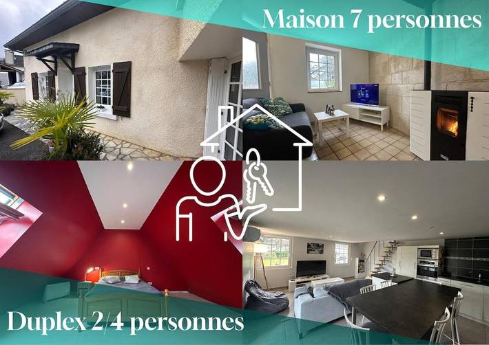 Maison de vacances pour 12 personnes, avec balcon