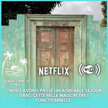 Location de vacances pour 7 personnes, avec jardin dans Plage de la Saline