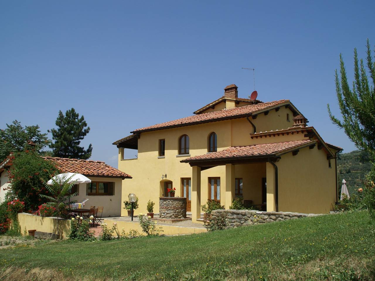 Ganze Wohnung, Ferienhaus in Chianti mit Pool und Aussicht in Castelfranco di sopra, Castelfranco Piandiscò (gemeinde)