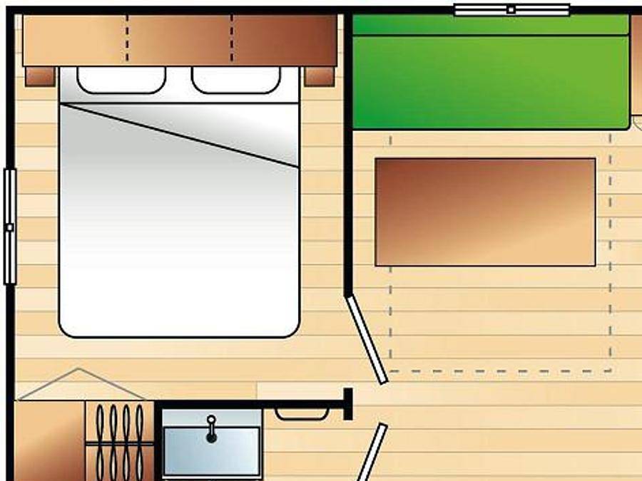 Camping Les Salisses  - Mobilhome 2 personnes in Vias Plage, Vias