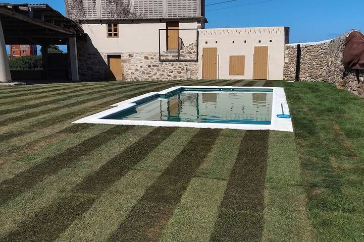 Casa de vacaciones para 10 personas, con jardín en Laracha