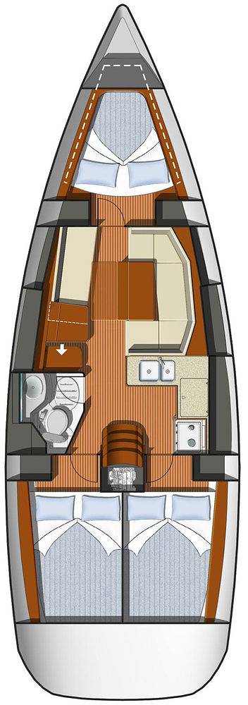 Barco para 4 personas con jacuzzi in Volos, Magnisia